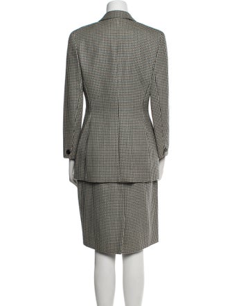 Aquascutum Houndstooth Print Skirt Set