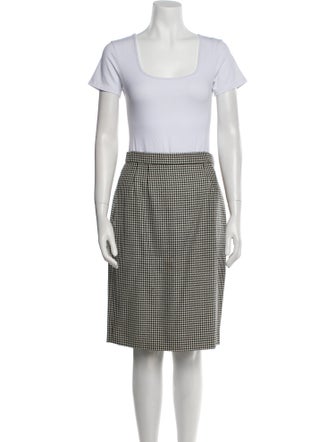 Aquascutum Houndstooth Print Skirt Set