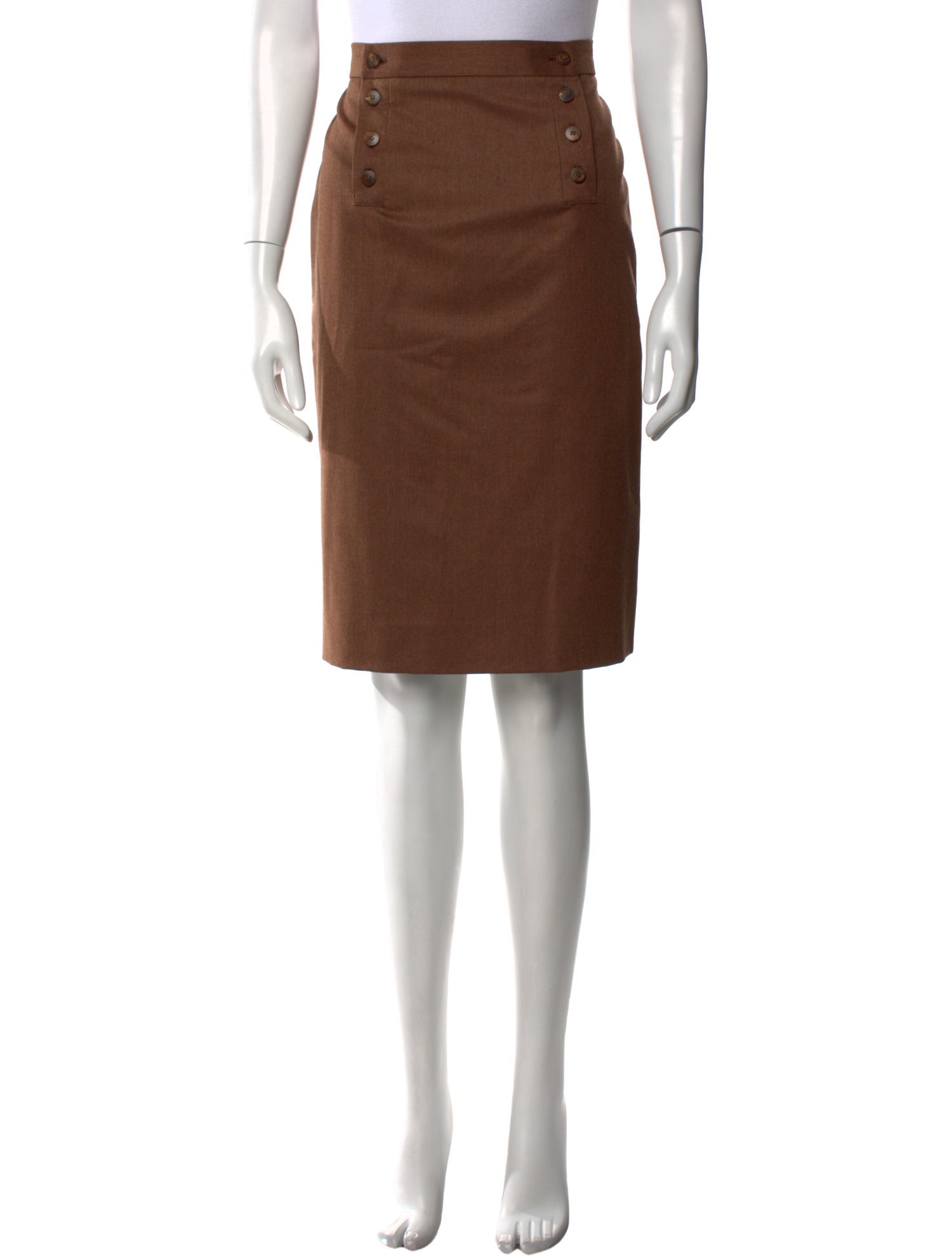 Aquascutum Wool Knee-Length Skirt