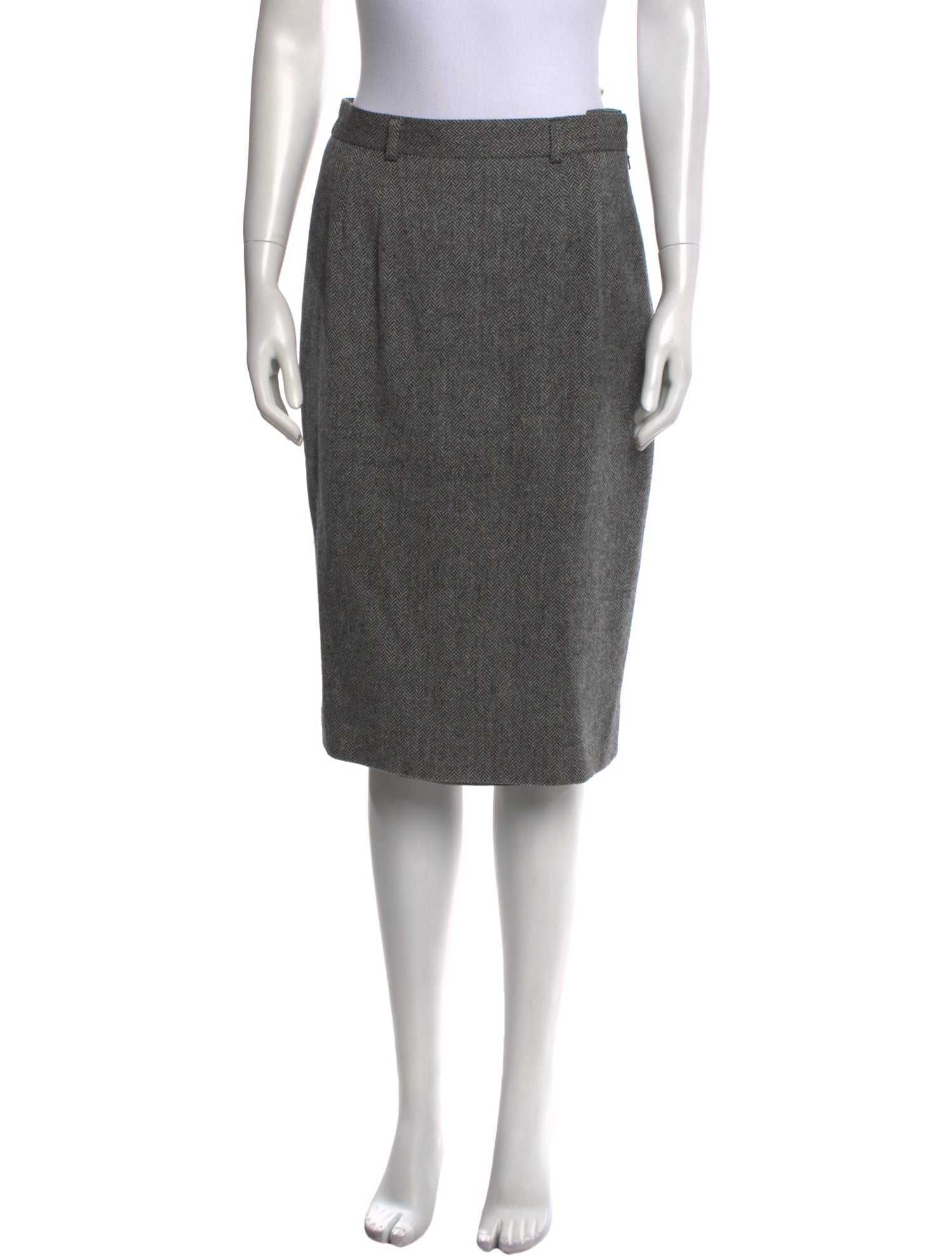 Aquascutum Wool Knee-Length Skirt