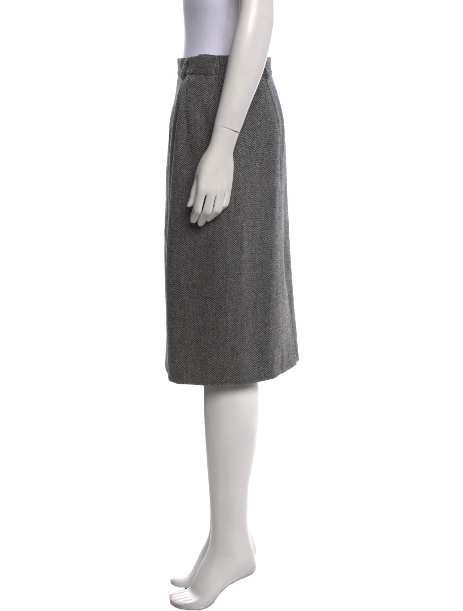 Aquascutum Wool Knee-Length Skirt