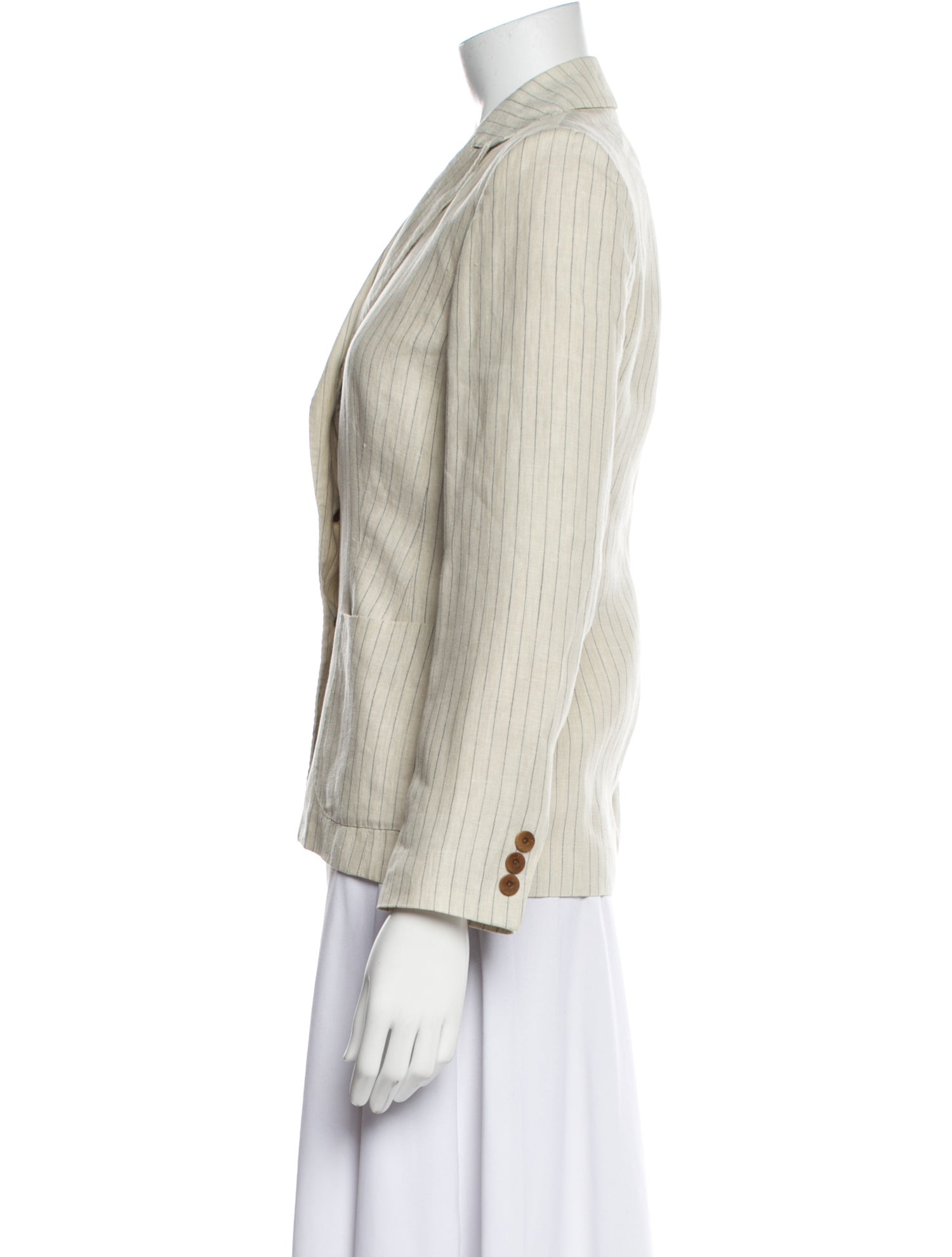 Aquascutum Linen Striped Blazer