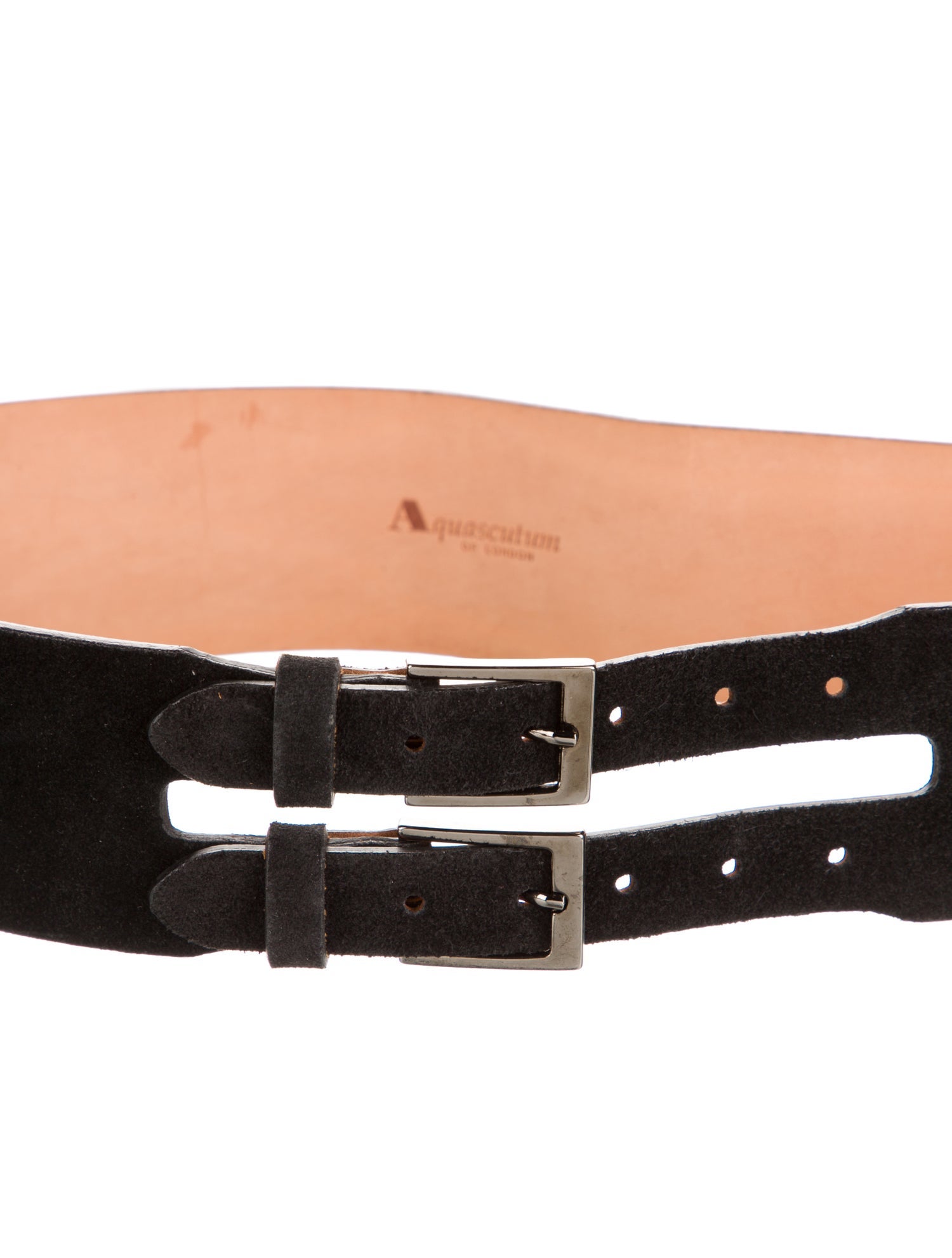 Aquascutum Wide Suede Waist Belt