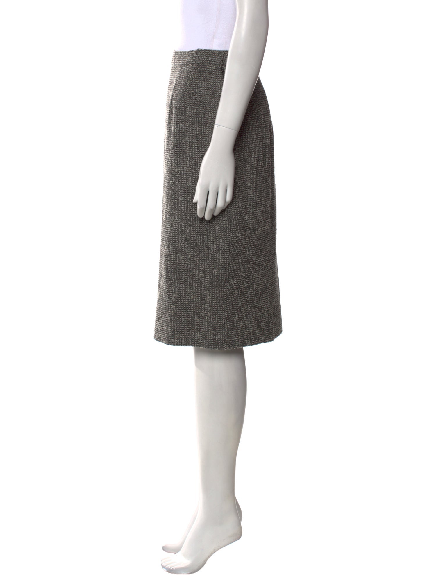Aquascutum Wool Knee-Length Skirt