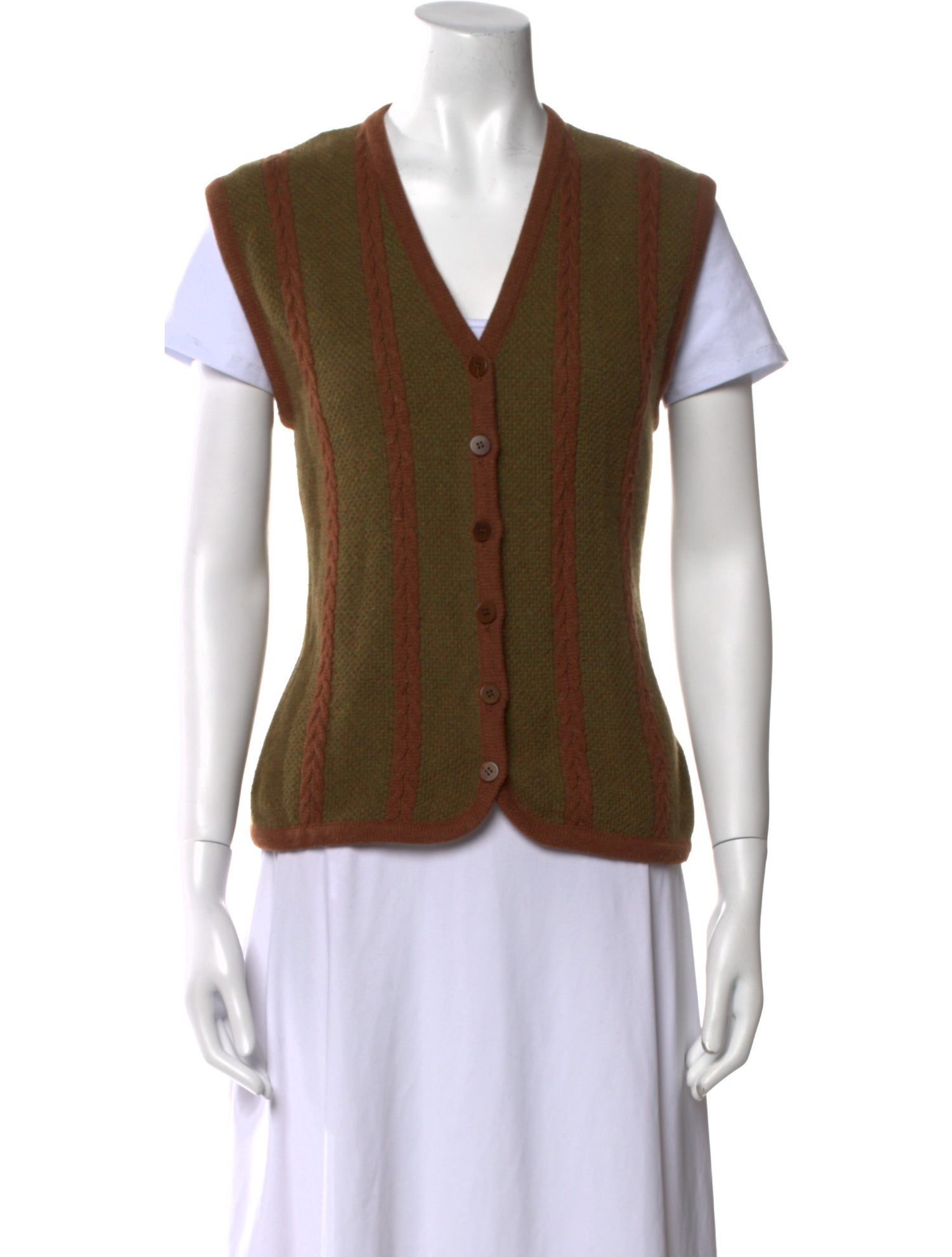 Aquascutum Wool V-Neck Sweater