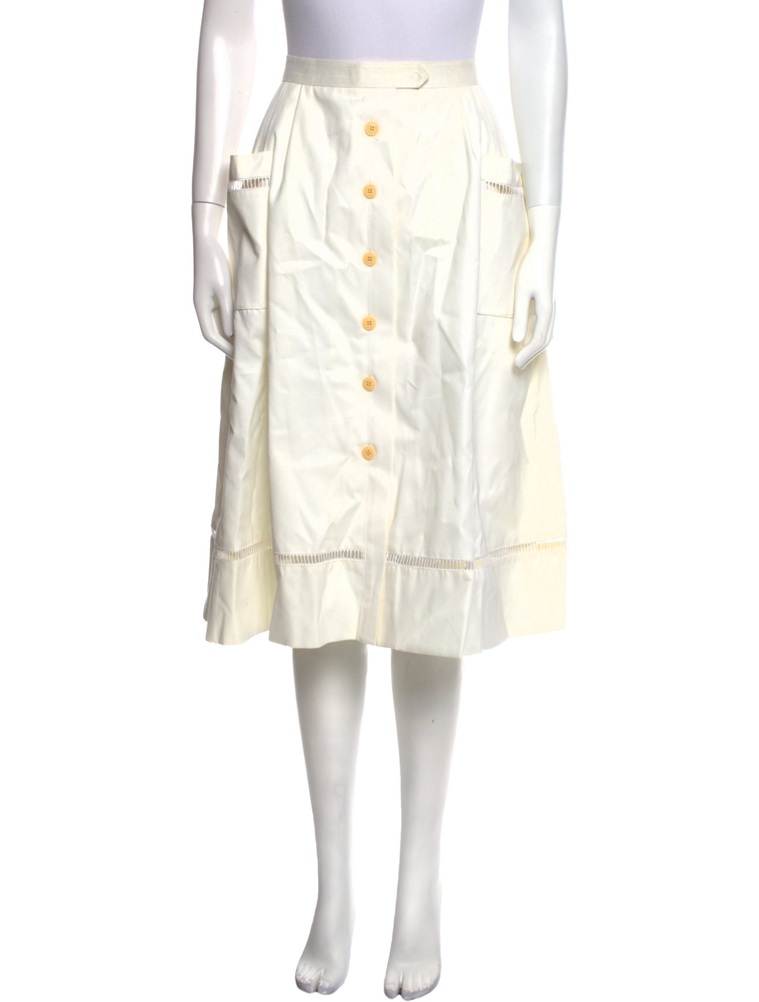 Aquascutum Pleated Accents Knee-Length Skirt