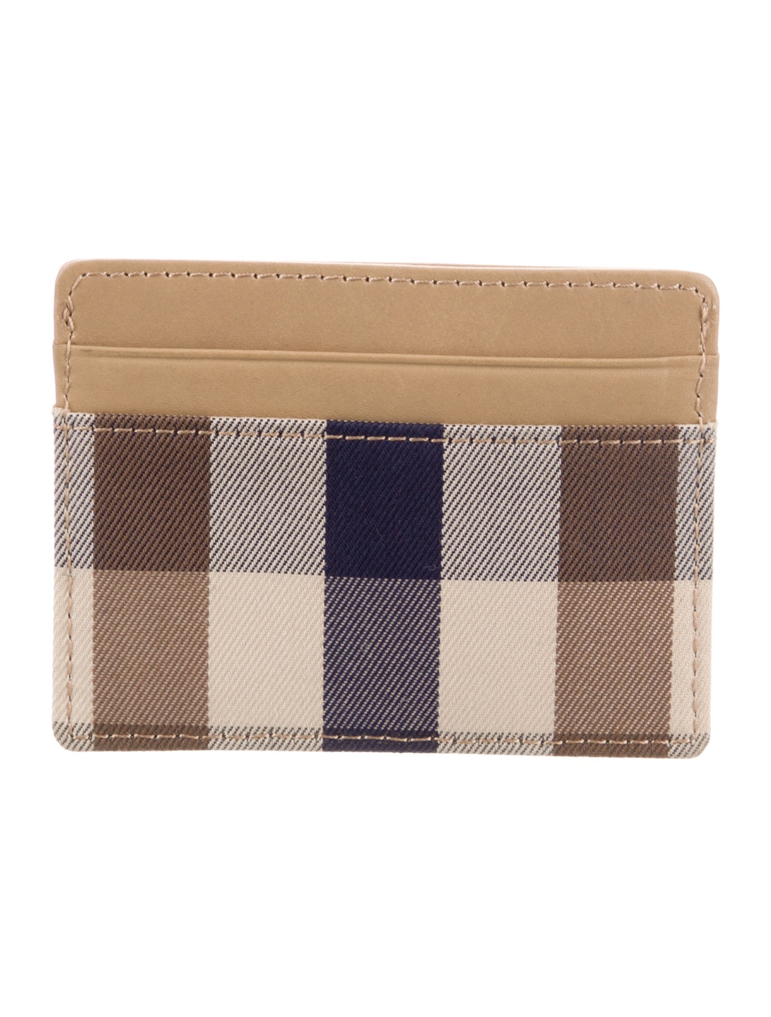 Aquascutum Leather Printed Card Holder