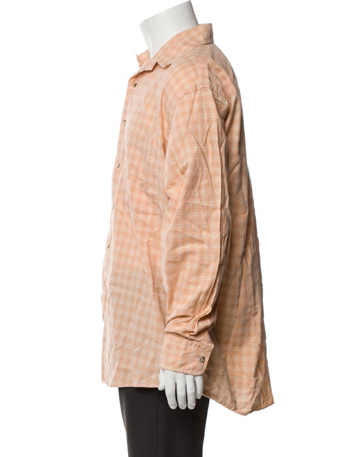 Aquascutum Plaid Print Long Sleeve Shirt