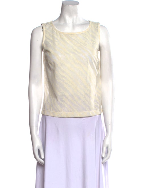 Aquascutum Bateau Neckline Sleeveless Top