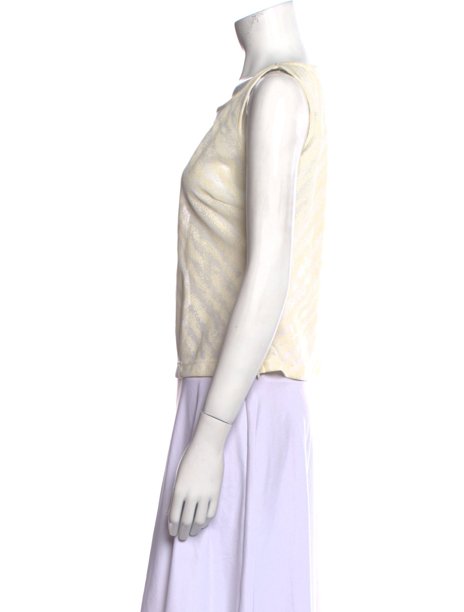 Aquascutum Bateau Neckline Sleeveless Top