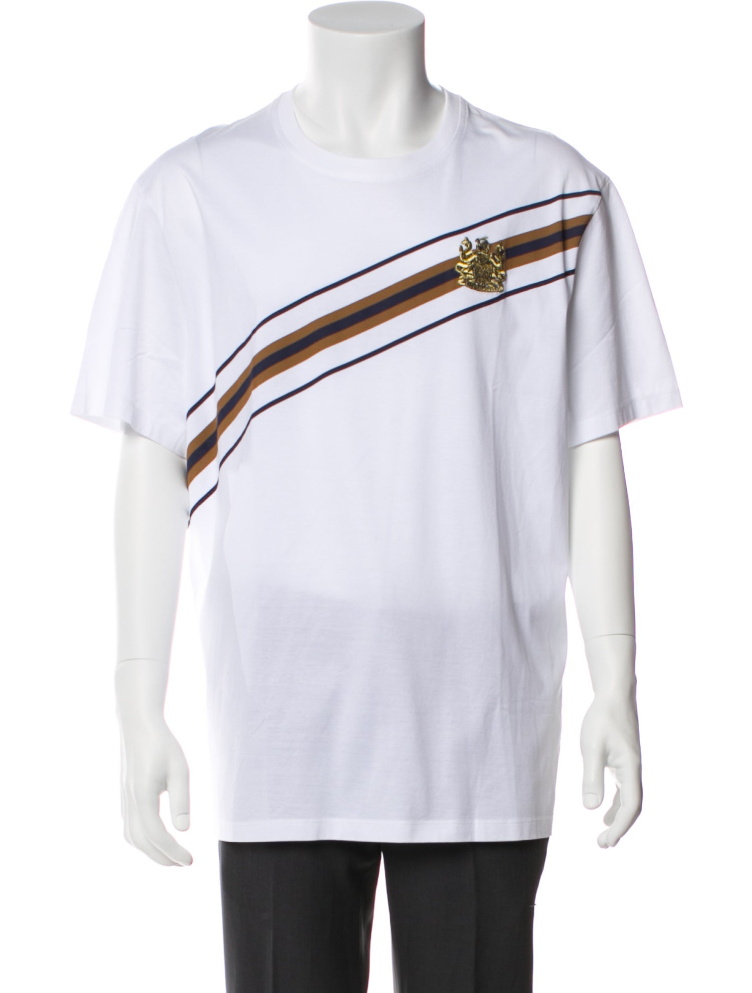 Aquascutum Striped Crew Neck T-Shirt