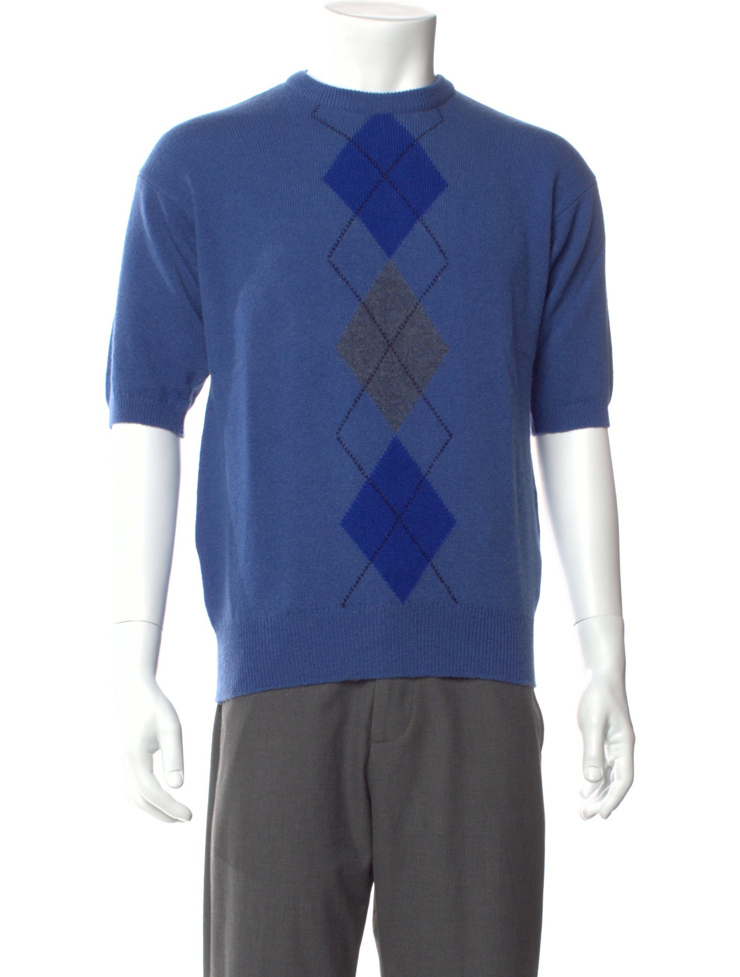 Aquascutum Lambswool Plaid Print Pullover w/ Tags