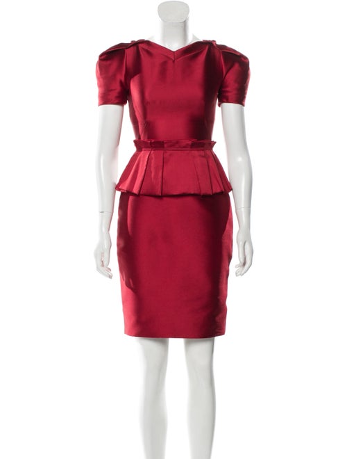 Aquilano.Rimondi Satin Mini Dress Red