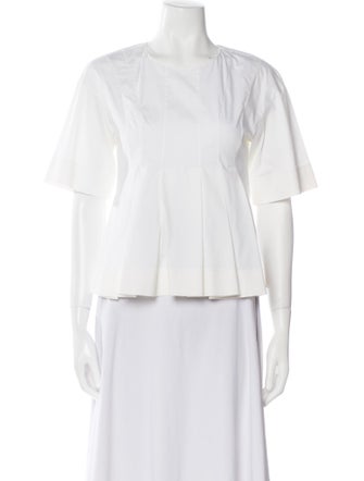 Aquilano.Rimondi Crew Neck Three-Quarter Sleeve Top