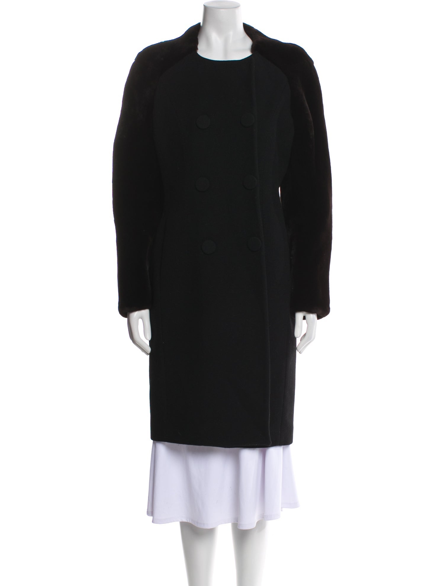 Aquilano.Rimondi Virgin Wool Faux Fur Coat