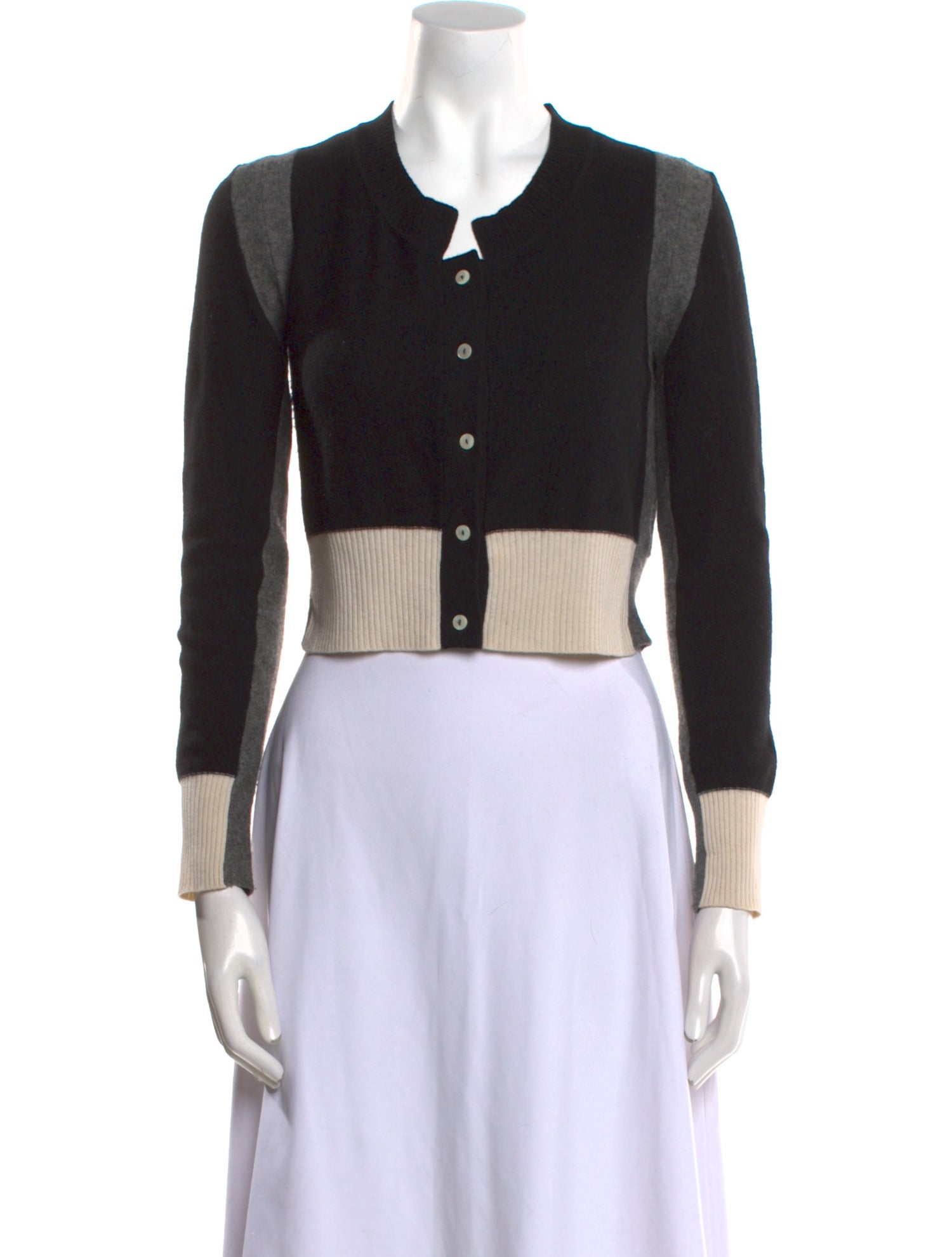 Aquilano.Rimondi Wool Colorblock Pattern Sweater