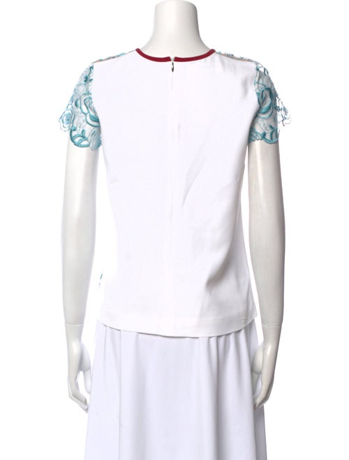 Aquilano.Rimondi Lace Pattern Crew Neck T-Shirt