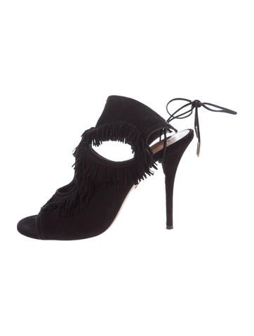 Aquazzura Fringe Sexy Thing Sandals