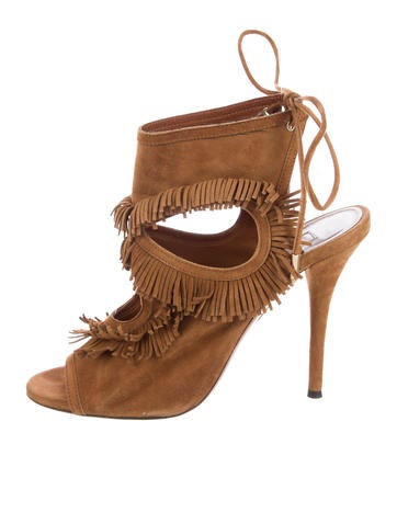 Aquazzura Fringe Sexy Thing Sandals