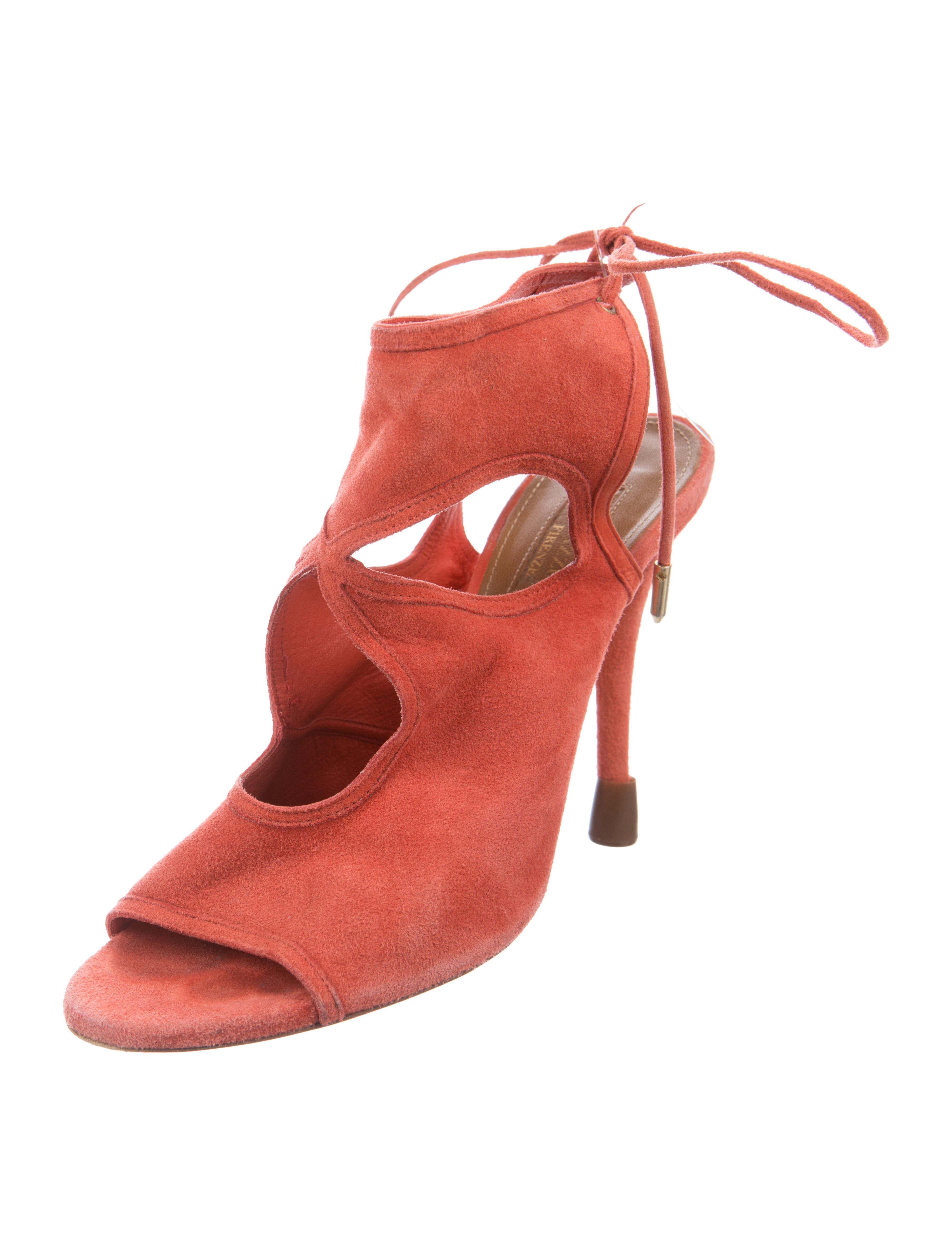 aquazzura lace up sandals