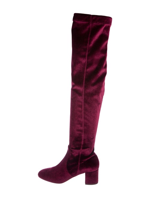 Aquazzura Velvet Over-The-Knee Boots