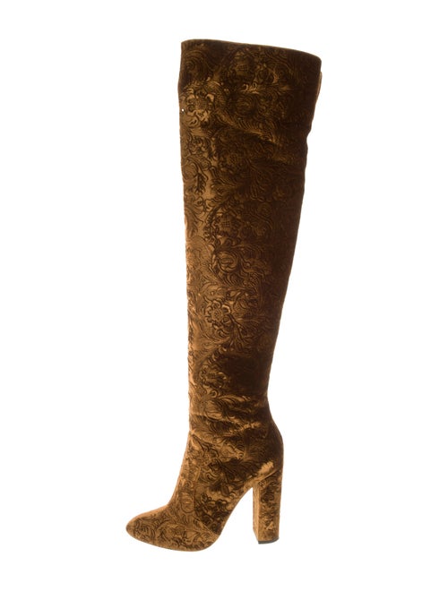 Aquazzura Baroque Over-The-Knee Boots Cachi
