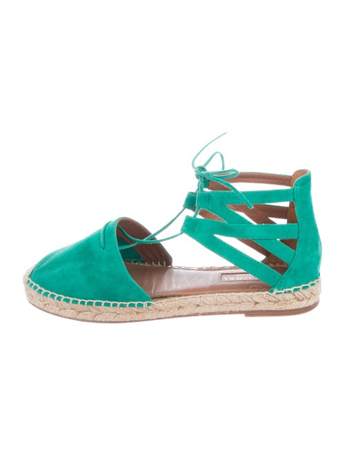 Aquazzura Suede Espadrille Sandals