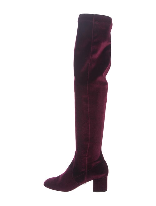 Aquazzura Velvet Over-The-Knee Boots