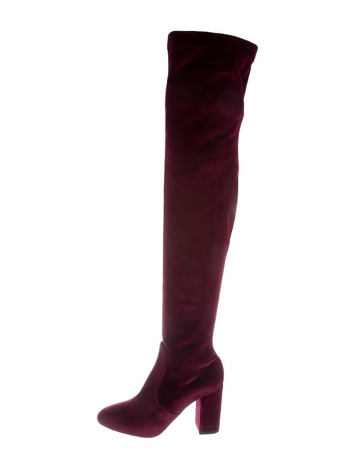 Aquazzura Velvet Over-The-Knee Boots