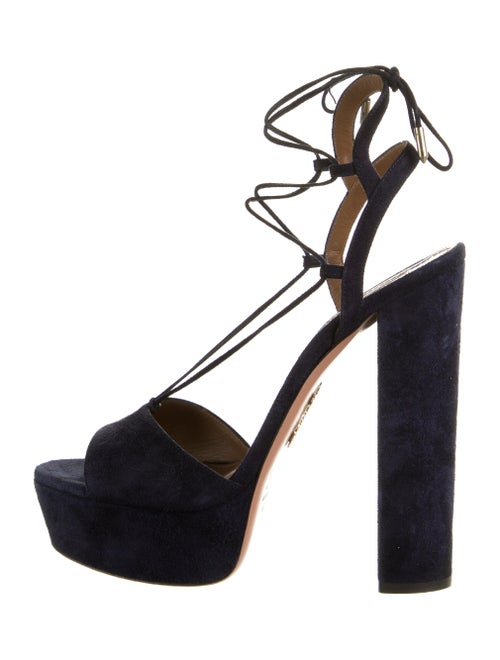 Aquazzura Suede Platform Sandals
