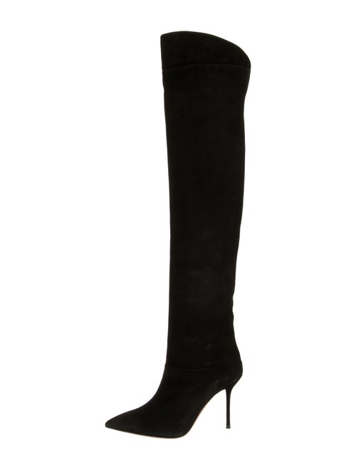 Aquazzura Lancaster Over-the-Knee Boots Black