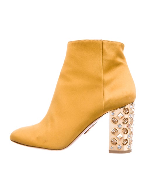 Aquazzura Round-Toes Boots Gold