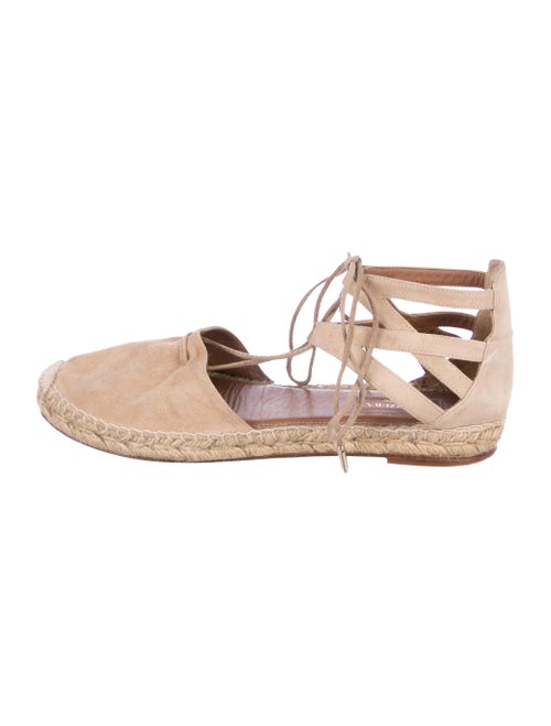 Aquazzura Suede Round-Toes Espadrilles