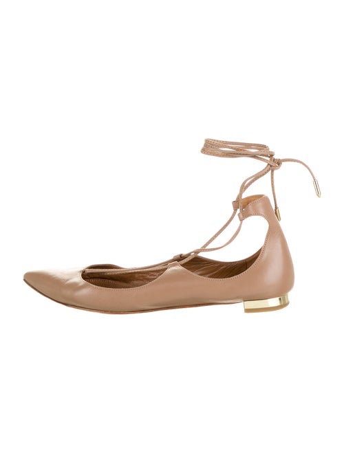 Aquazzura Leather Flats