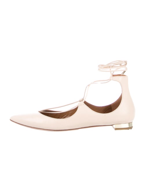 Aquazzura Leather Flats