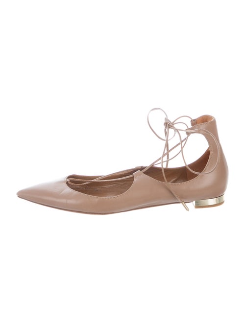Aquazzura Leather Flats