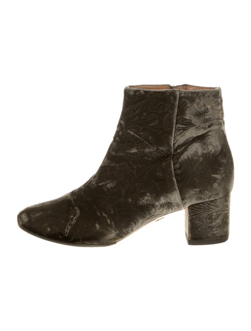 Aquazzura Embroidered Accent Boots Brown