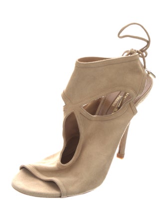 Aquazzura Suede Slingback Pumps