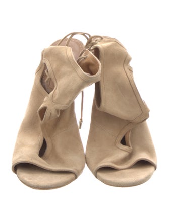 Aquazzura Suede Slingback Pumps