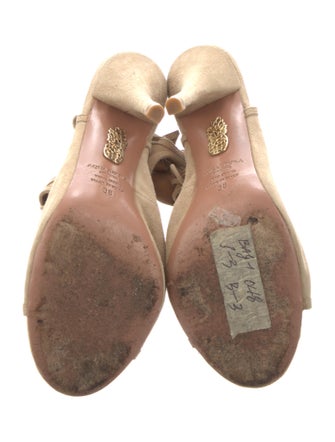 Aquazzura Suede Slingback Pumps