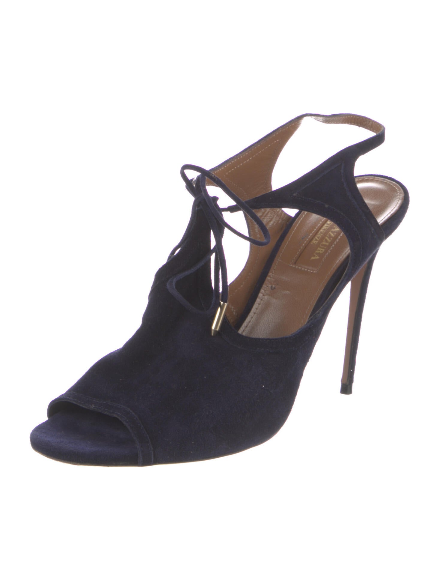 Aquazzura Suede T-Strap Sandals