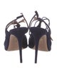 Aquazzura Suede T-Strap Sandals