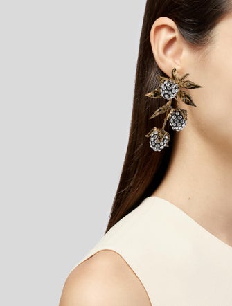Aquazzura Wild Berries Clip On Earrings