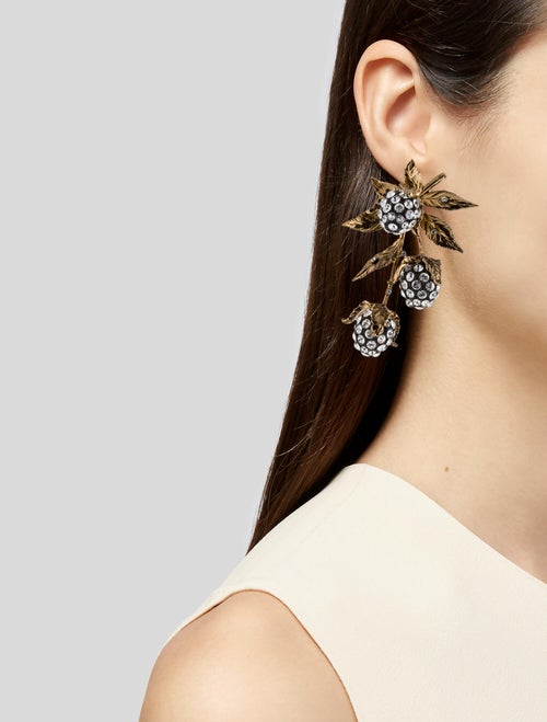 Aquazzura Wild Berries Clip On Earrings