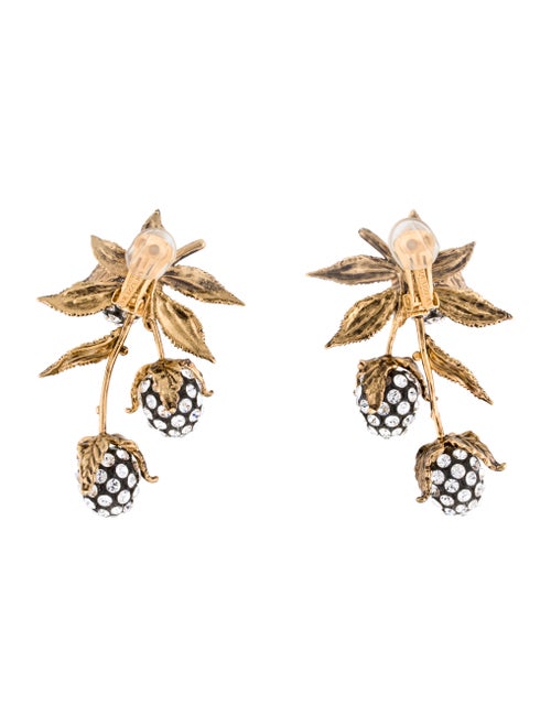 Aquazzura Wild Berries Clip On Earrings