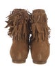 Aquazzura Suede Braided Accents Boots