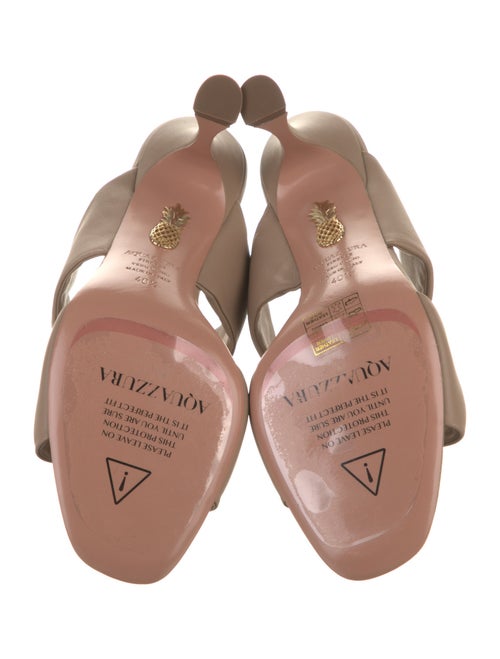 Aquazzura Leather Slides