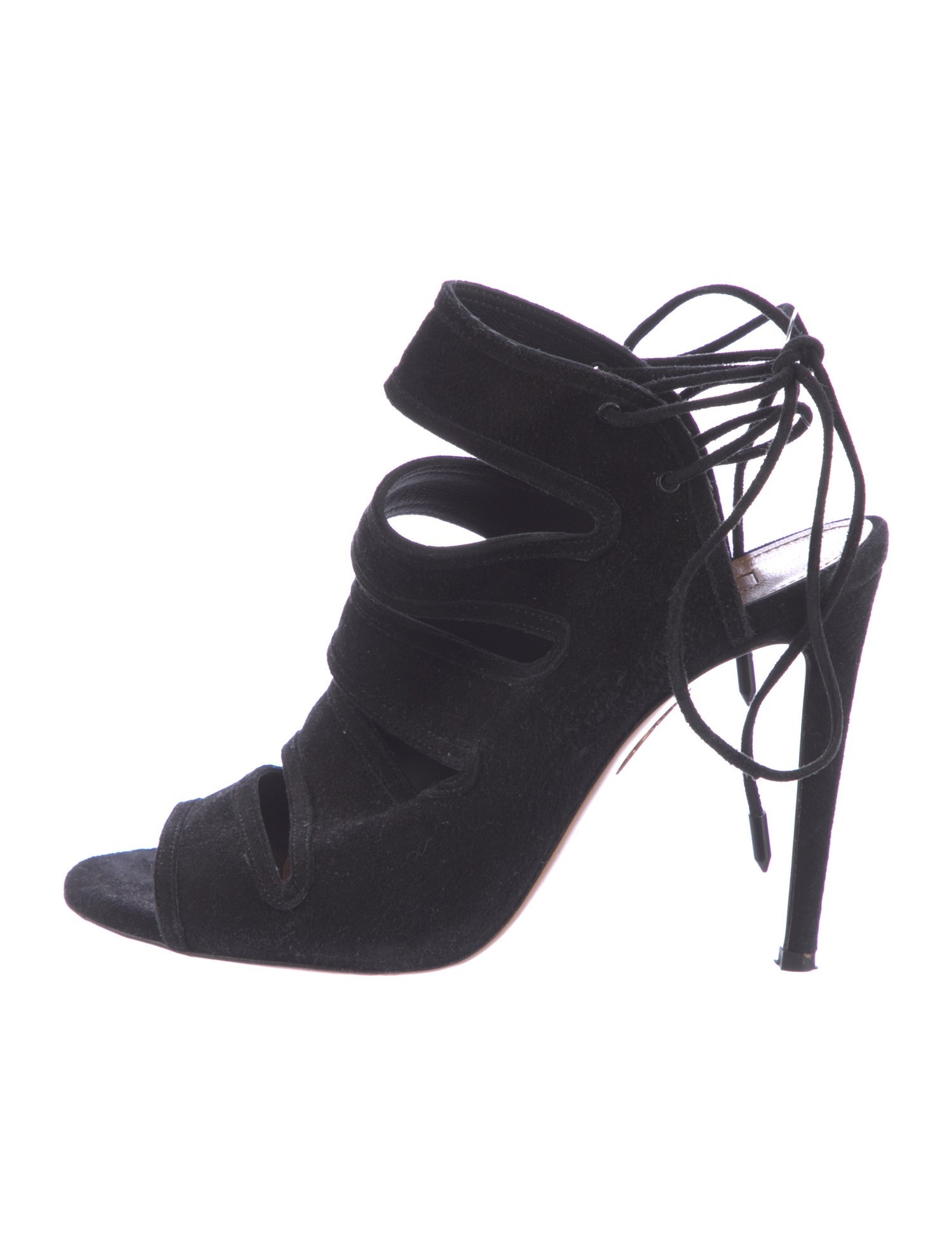 Aquazzura Suede Slingback Sandals