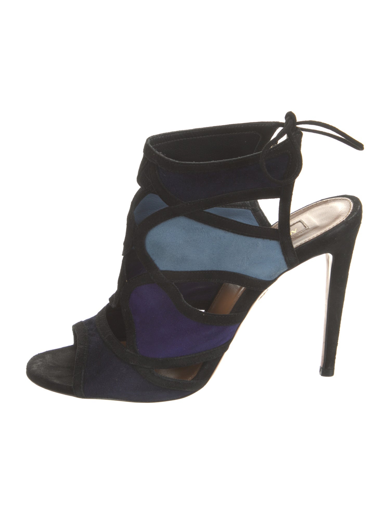 aquazzura suede sandals