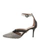 Aquazzura Leather Striped D'Orsay Pumps